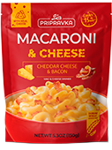 "Macaroni & Cheese" with cheddar cheese & Bacon