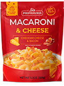 "Macaroni & Cheese" with cheddar cheese & Bacon