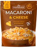 "Macaroni & Cheese" with cheddar cheese & Mushroom