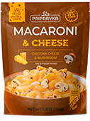 "Macaroni & Cheese" with cheddar cheese & Mushroom